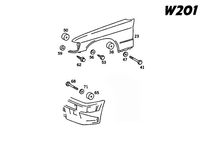 Garagistic - Mercedes W201 & W124 Fender Spacers - Image 14