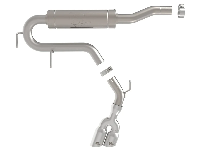aFe Rebel Series 2-1/2in 304 Stainless Steel Cat-Back w/ Polished TipFord Maverick 22-26 L4-2.5L FWD - Image 6