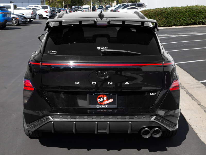 aFe Takeda 2-1/2in 304 Stainless Steel Axle-Back Exhaust w/ Black Tip Hyundai Kona 24-26 L4-1.6L (t) - Image 4