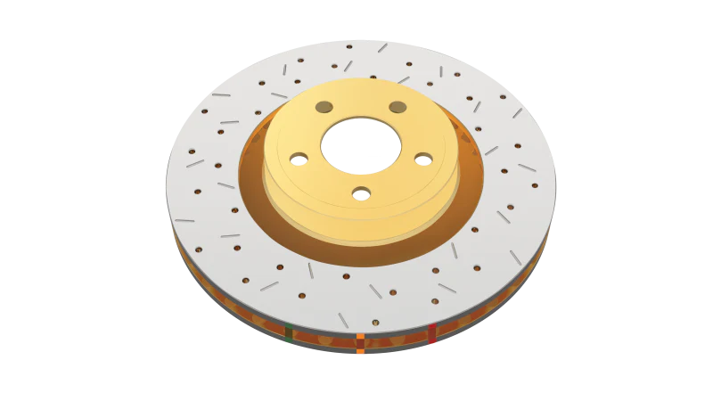 DBA 04-08 Mazda RX-8 (Normal Susp / A/T) Front 4000 Series Drilled & Slotted Rotor - Image 3