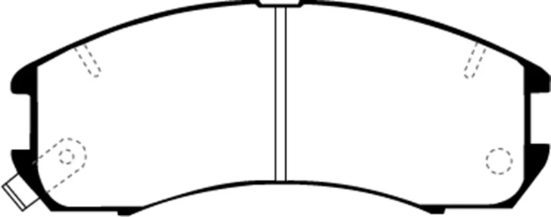 EBC 89-92 Ford Probe 2.2 Greenstuff Front Brake Pads - Image 2