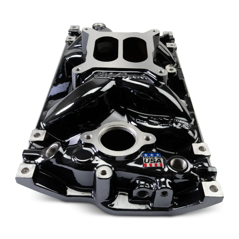 Edelbrock Chevy Vortec SB Performance EPS Manifold - Black Plasma Finish - Image 2