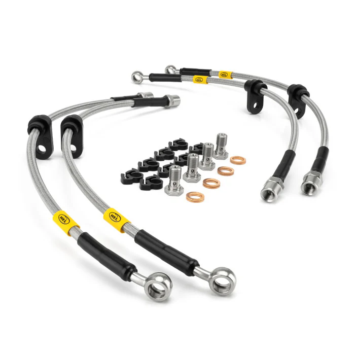 HEL Braided Brake Lines for Volkswagen Golf MK7 2.0 R with Electronic Handbrake (2012-) - Image 2