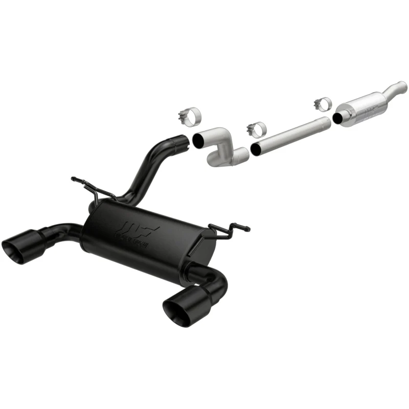 MagnaFlow 2018+ Jeep Wrangler 3.6L 409 SS Dual Split Rear Exit Black Tips Cat-Back Exhaust - Image 2