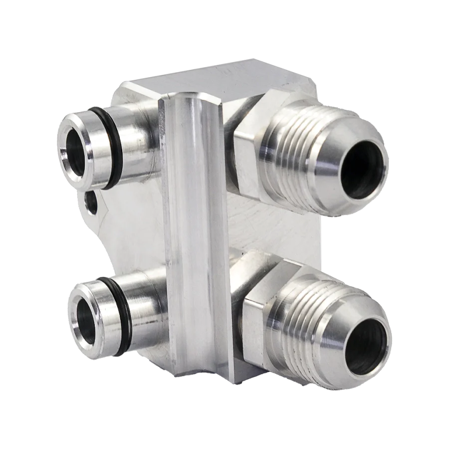 PMC Motorsport - Oil Cooler Adapter for ZF 8HP BMW N57 B58 Transmission + M18x1.5 - AN10 Adapters - Image 2