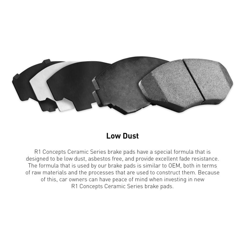R1 03-04 Dodge Dakota 4WD Rear Ceramic Brake Pads - Image 5