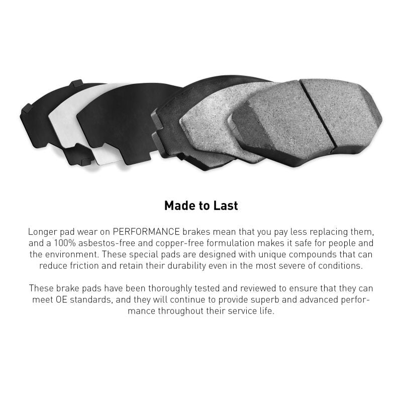 R1 08-17 Pontiac G8 Rear Performance Sport Brake Pads - Image 6