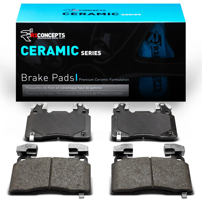 R1 12-24 Tesla Model S Front Ceramic Brake Pads - Image 2