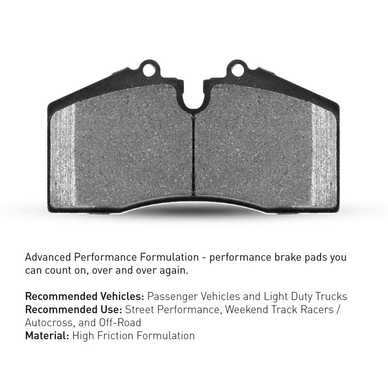 R1 16-20 Ford Mustang Front Performance Sport Brake Pads - Image 4