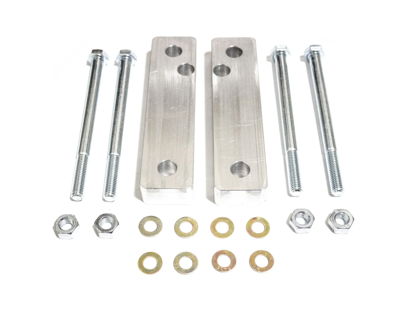 RA21 chassis Front Frame Spacers, 1.0" Aluminum with bolts